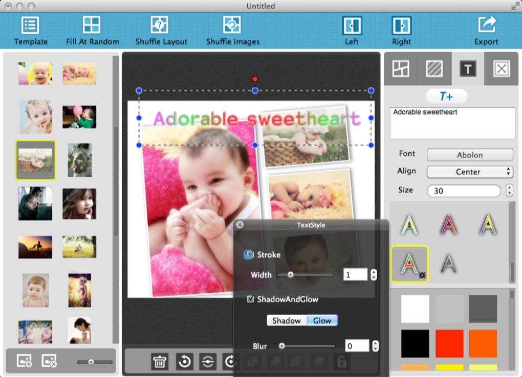 collage and photo editor for mac with speech bubbles